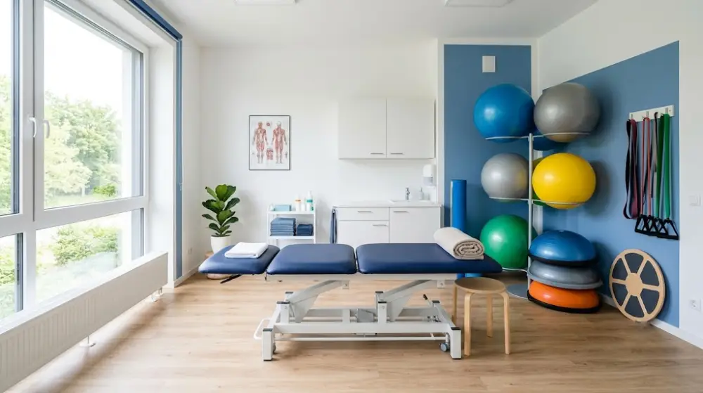 Treatment room at Sterling Physiotherapy, 505 Rymal Rd E, Hamilton, Ontario