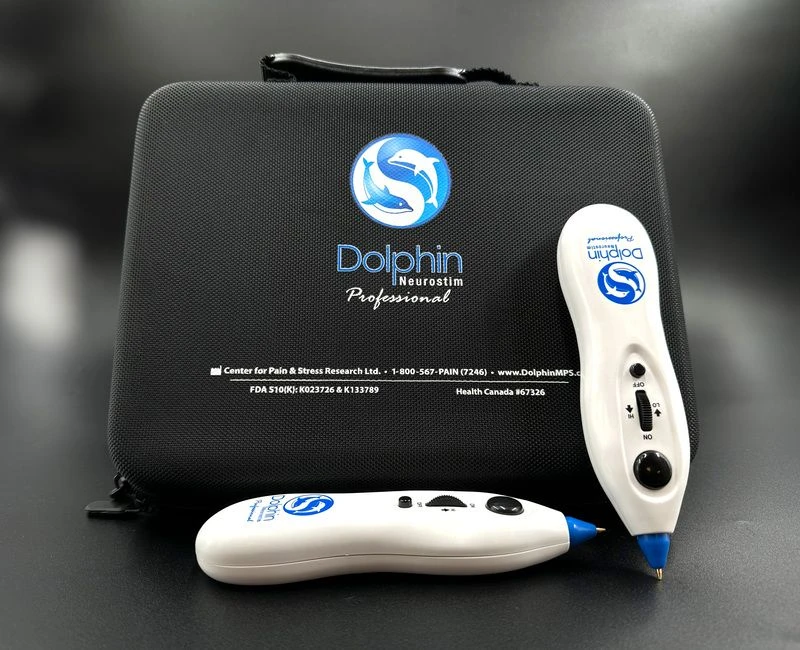 Dolphin Neurostim Professional Scar Release Kit contents including two Blue Tip devices